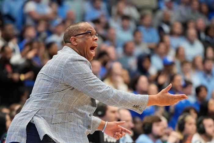 UNC basketball head coach Hubert Davis